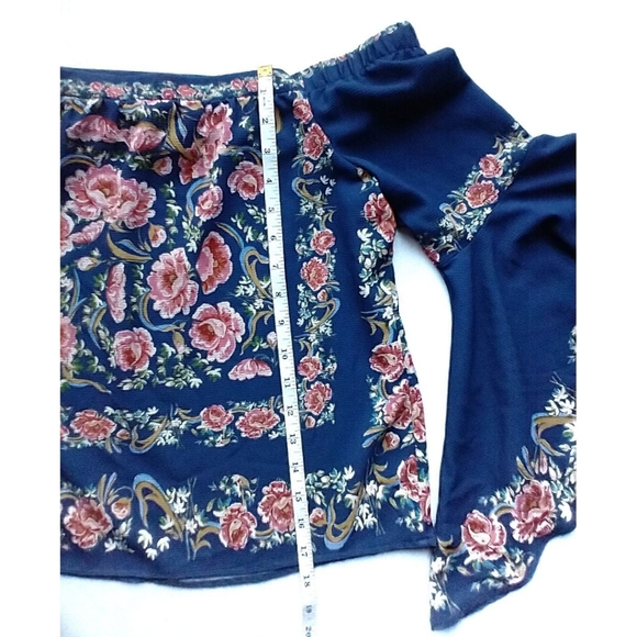 Blue Rain Blouse Size S - Picture 6 of 9